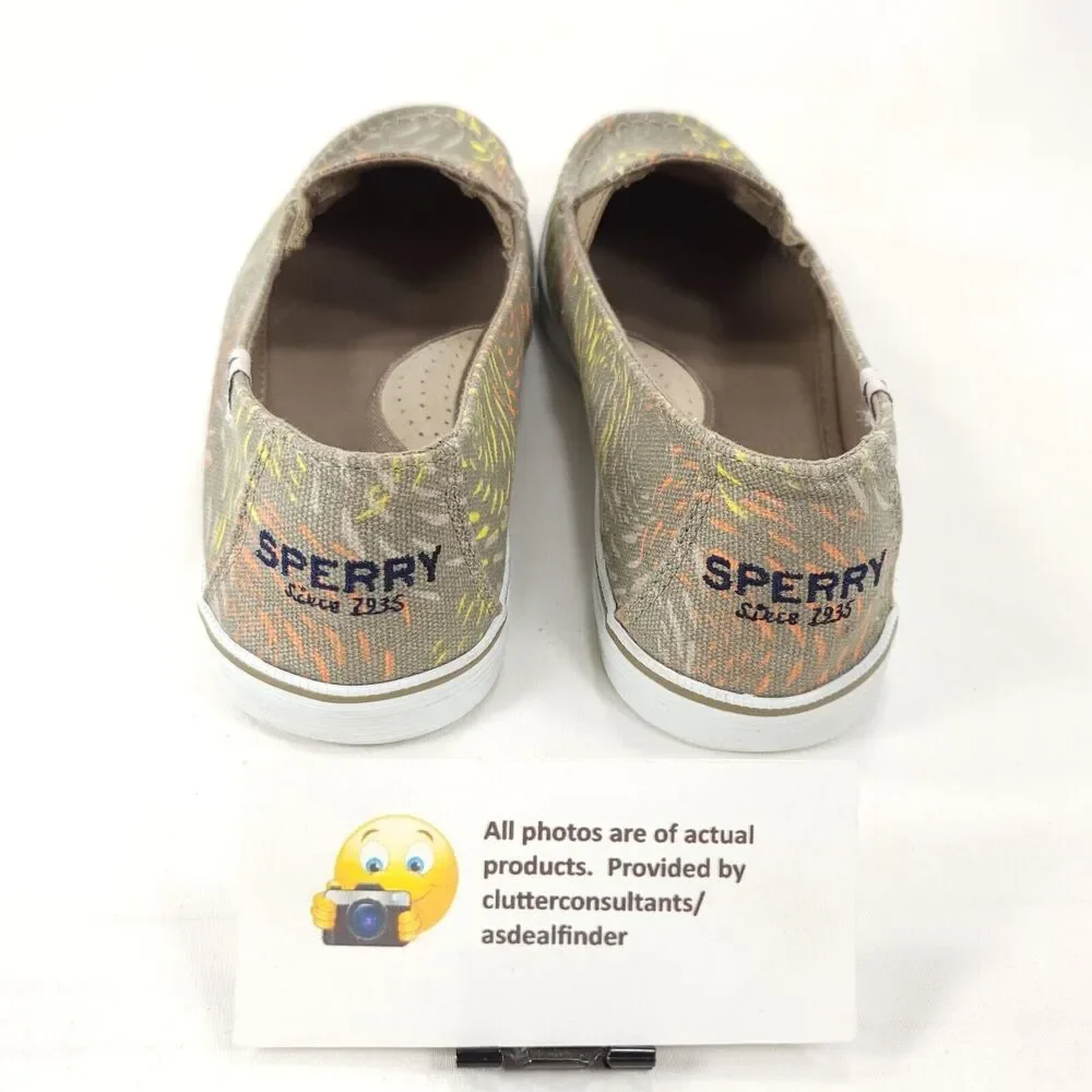 Sperry Top Sider Slip On Casual Loafer Shoe Womens Size 7 STS95830 Gray